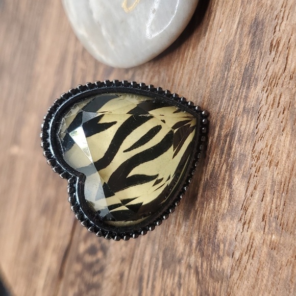 R701 leopard print‎ stretch ring
